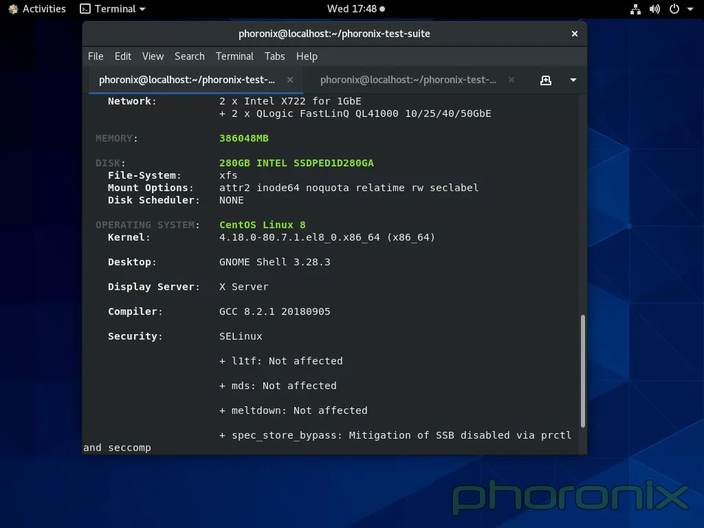 [Phoronix] Initial Benchmarks Of CentOS 8.0 & CentOS Stream On Intel ...