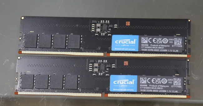 Crucial DDR5 memory kits