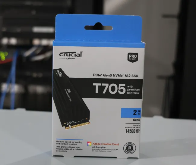 Crucial T705 packaging