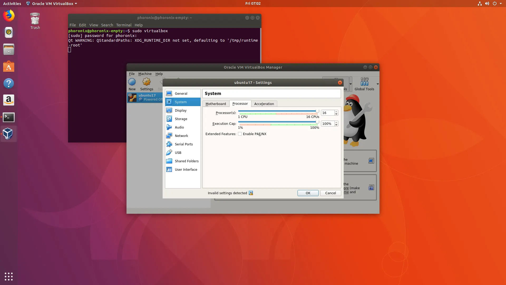 Avast sandbox. Надо ли включать виртуализацию при установке Ubuntu на VIRTUALBOX