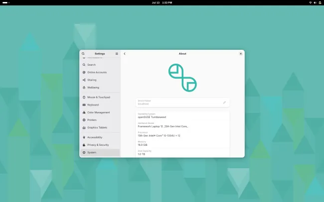 إطار 12 على OpenSuse
