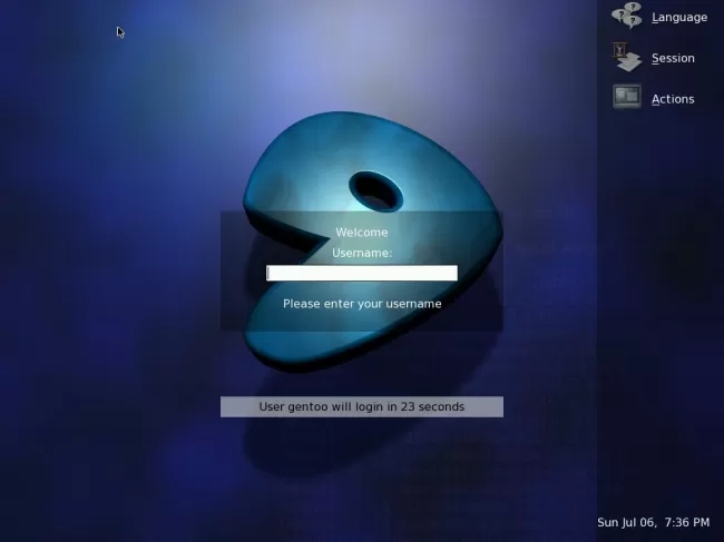 Old Gentoo Linux