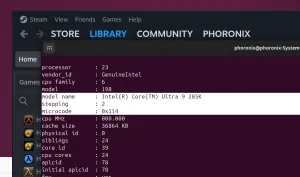 100+ Linux Benchmarks Of Intel Arrow Lake With New BIOS / 0x114 CPU Microcode