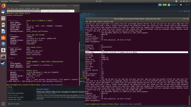 Intel Core i7 8086K Linux Performance Review - Phoronix