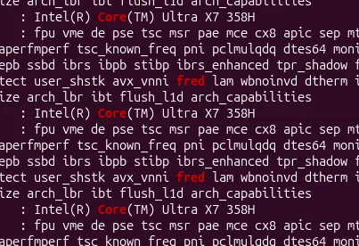 fred in /proc/cpuinfo