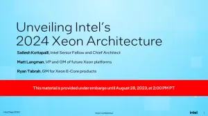 Intel Talks Up 2024 Xeon Sierra Forest & Granite Rapids At Hot Chips