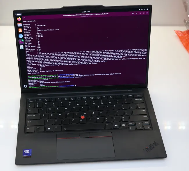 ThinkPad X1 Carbon G13 with Ubuntu 26.04