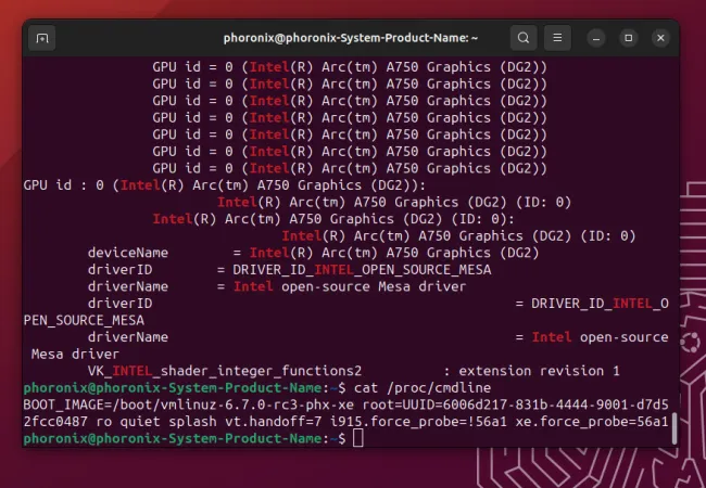 Intel Xe Linux driver use