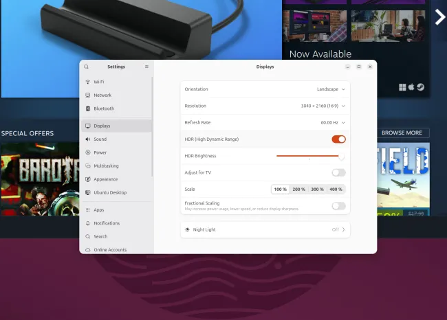 HDR в Ubuntu 25.04