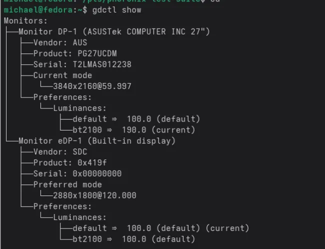 gdctl