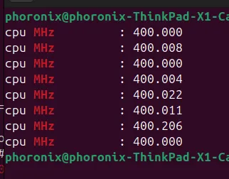 400MHz X1 Carbon Gen 13 bug