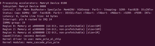 MemryX MX3 on Linux