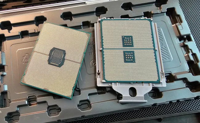 Intel Ice Lake and AMD Milan processors