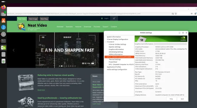 Neat Video 6 on Linux