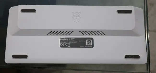 Raspberry Pi 500 bottom
