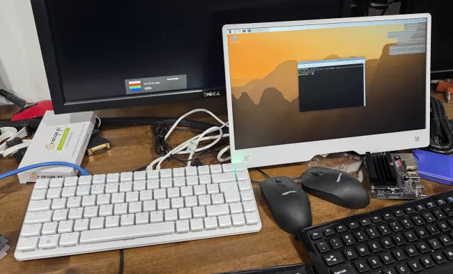 Raspberry Pi 500+ with updated Raspberry Pi OS