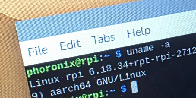 Raspberry Pi OS with Linux 6.18 LTS