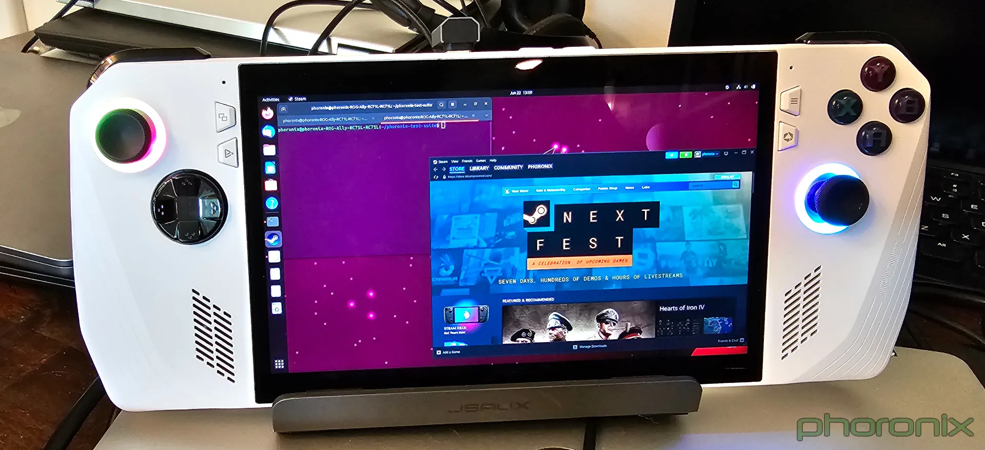  Phoronix Windows 11 Vs Linux Gaming Performance On The ASUS ROG Ally 