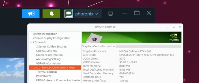 NVIDIA GeForce RTX 4060 on Linux