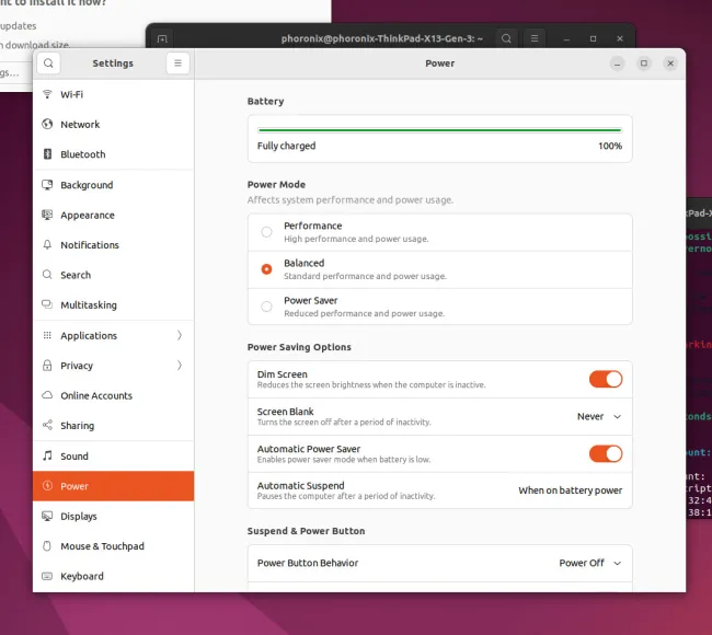 GNOME Platform Profile tunable