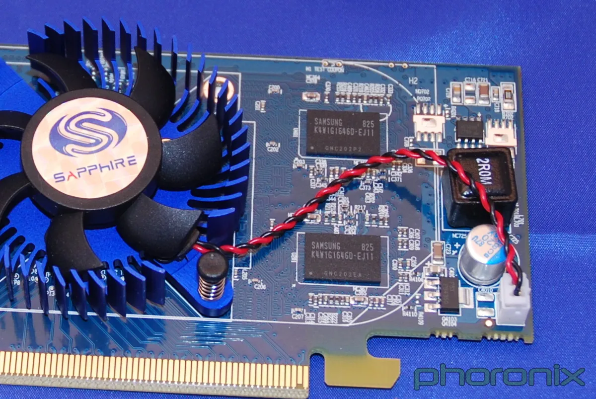Phoronix Sapphire Radeon HD 4550 512MB Image Sapphire Hd4550 Mem