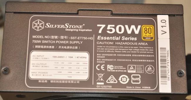 SilverStone ET750-HG: An 80 Plus Gold, Semi-Modular 750 Watt PSU