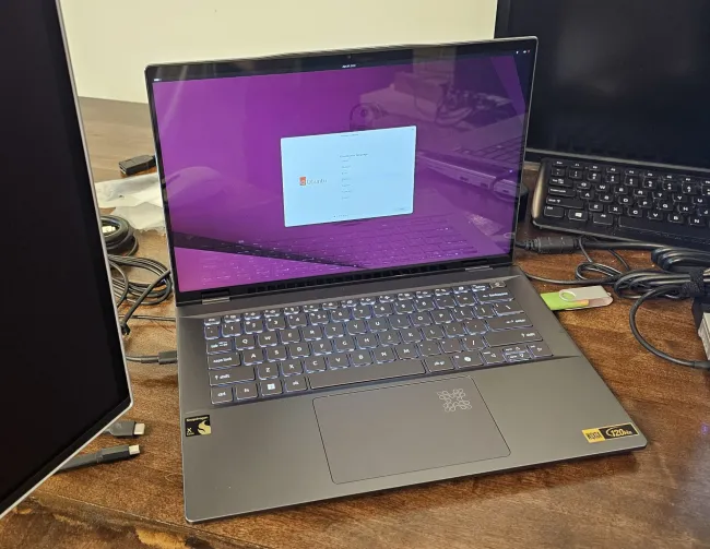 Ubuntu on Snapdragon X Elite laptop