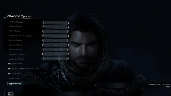 Best Settings For Middle Earth Shadow of Mordor On ROG Ally