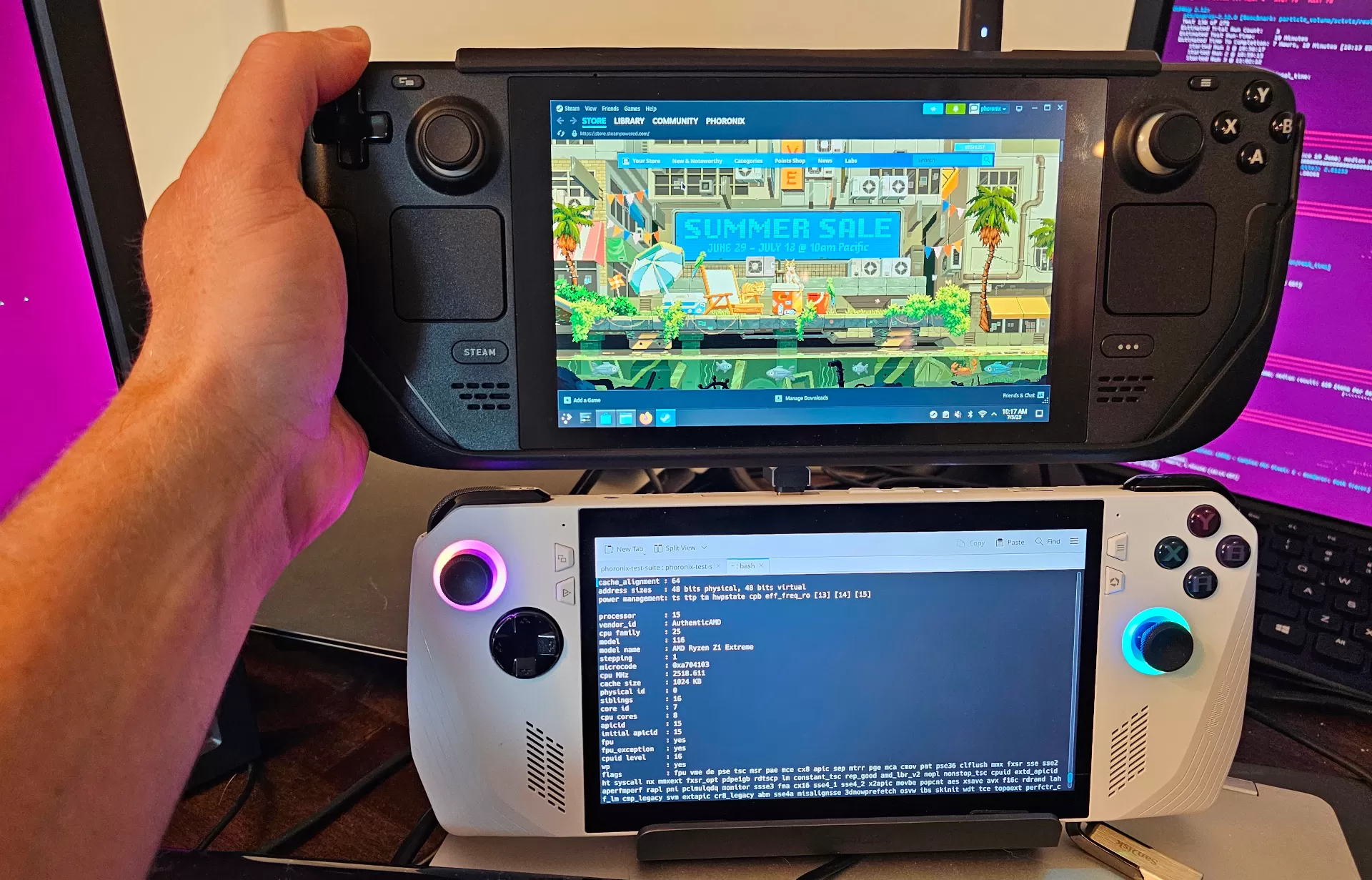 Asus ROG Ally vs Steam Deck: the battle of the PC handhelds