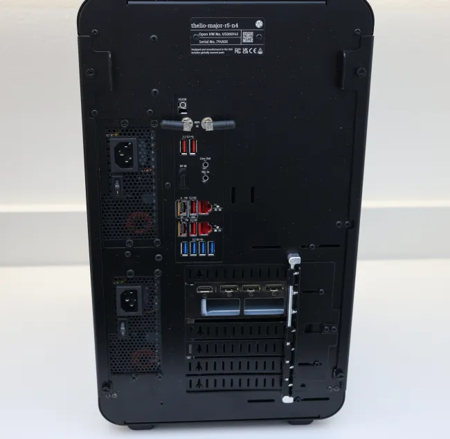 System76 Thelio Major rear I/O