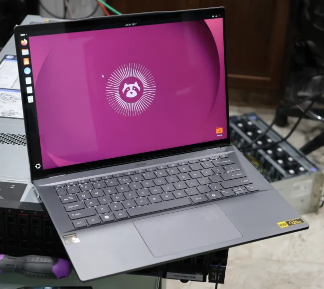 Snapdragon X1 Elite Acer laptop on Ubuntu 26.04 LTS