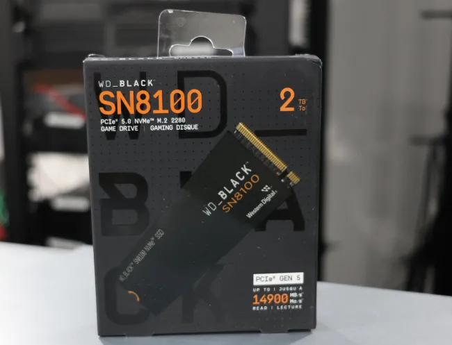 新品 WD BLACK SN8100 4TB NVMe M.2 2280 SSD WD Black SN8100 with Heatsink 4TB M.2 NVMe PCIe 5.0 NVMe SSD