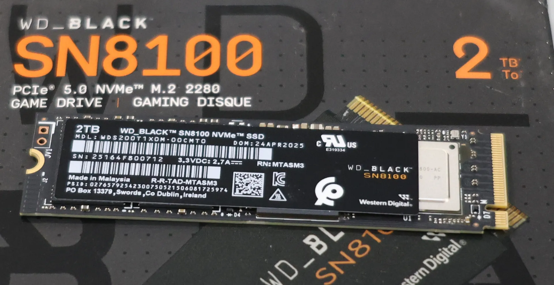 WD_BLACK SN8100 2TB PCIe Gen 5.0 NVMe SSD Linux Benchmarks