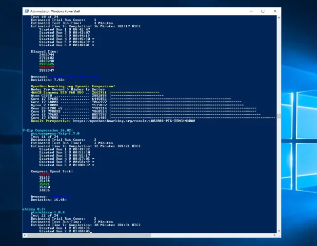 Bringing Open-Source, Automated Benchmarks To Windows 10 / Windows ...