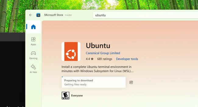 Ubuntu WSL on Windows 11
