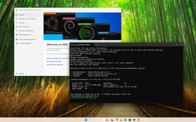 Ubuntu WSL on Windows 11
