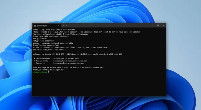 WSL on Windows 11